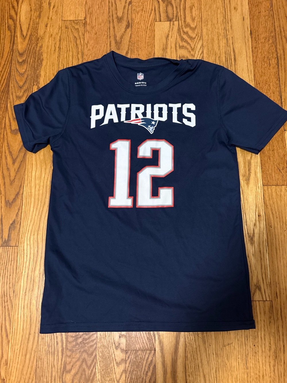 New England Patriots #12 Kids Shirt - Like New